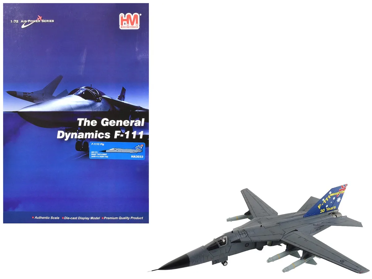 Hobby Master Hobby Master F-111C Pig A8-131 30th Anniversary 1/72 Diecast — product photo