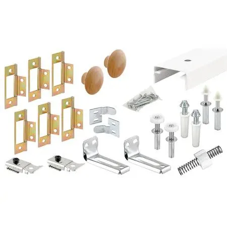 Prime-Line Prime-Line 161797-1 Bi-Fold Closet Track Kit 72 in Steel White — product photo