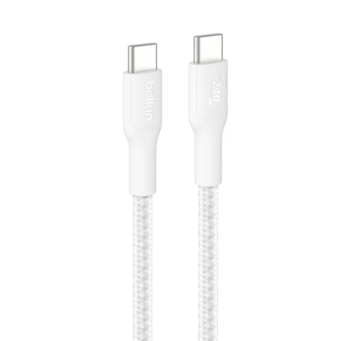 Belkin Belkin CAB025fq3MWH USB-C Data Transfer Cable 9.84 ft White — product photo