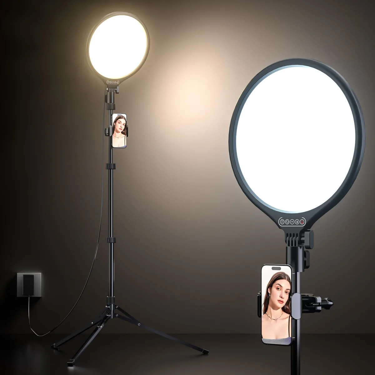 Neewer UB-DR110BK 10" LED Ring Light with 62" Tripod Stand — product photo