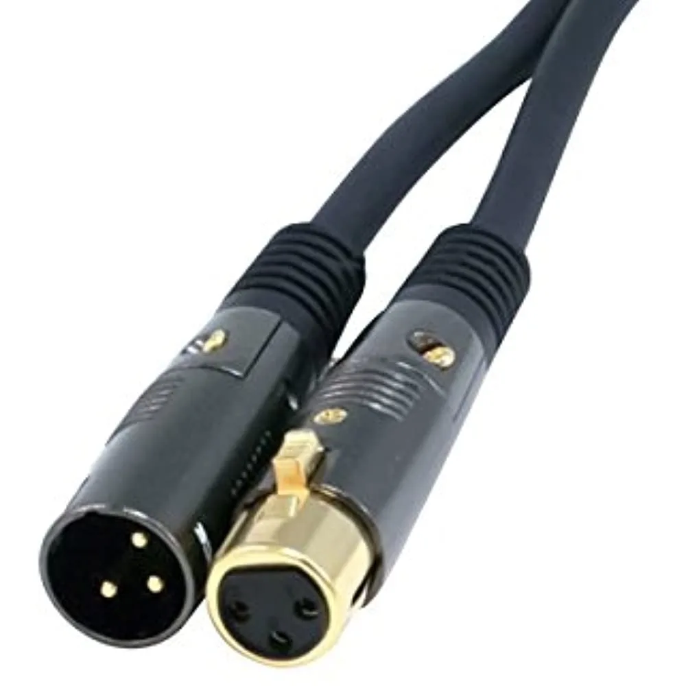 Monoprice Inc. Monoprice Premier Series XLR Male to XLR Female 35ft Black 16AWG accessory — product photo