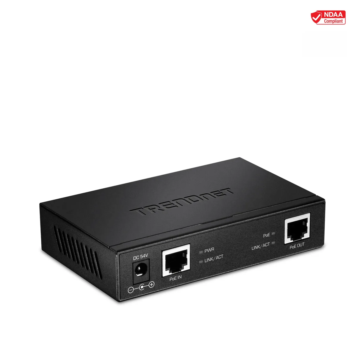 TRENDnet TRENDnet TPE-E110 PoE+ Repeater 100m 200m — product photo