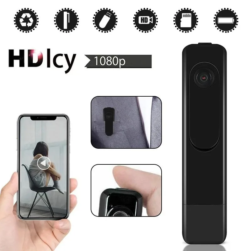 UTEK UTEK Portable Micro Cam Body Video Audio Recorder 1080P (Black) — product photo