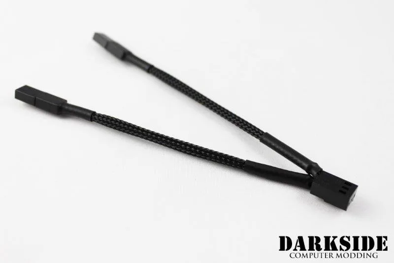 Darkside Computer Modding Darkside Computer Modding CONNECT Y-Cable 4" 3-Pin Type 2s DS-0323 — product photo
