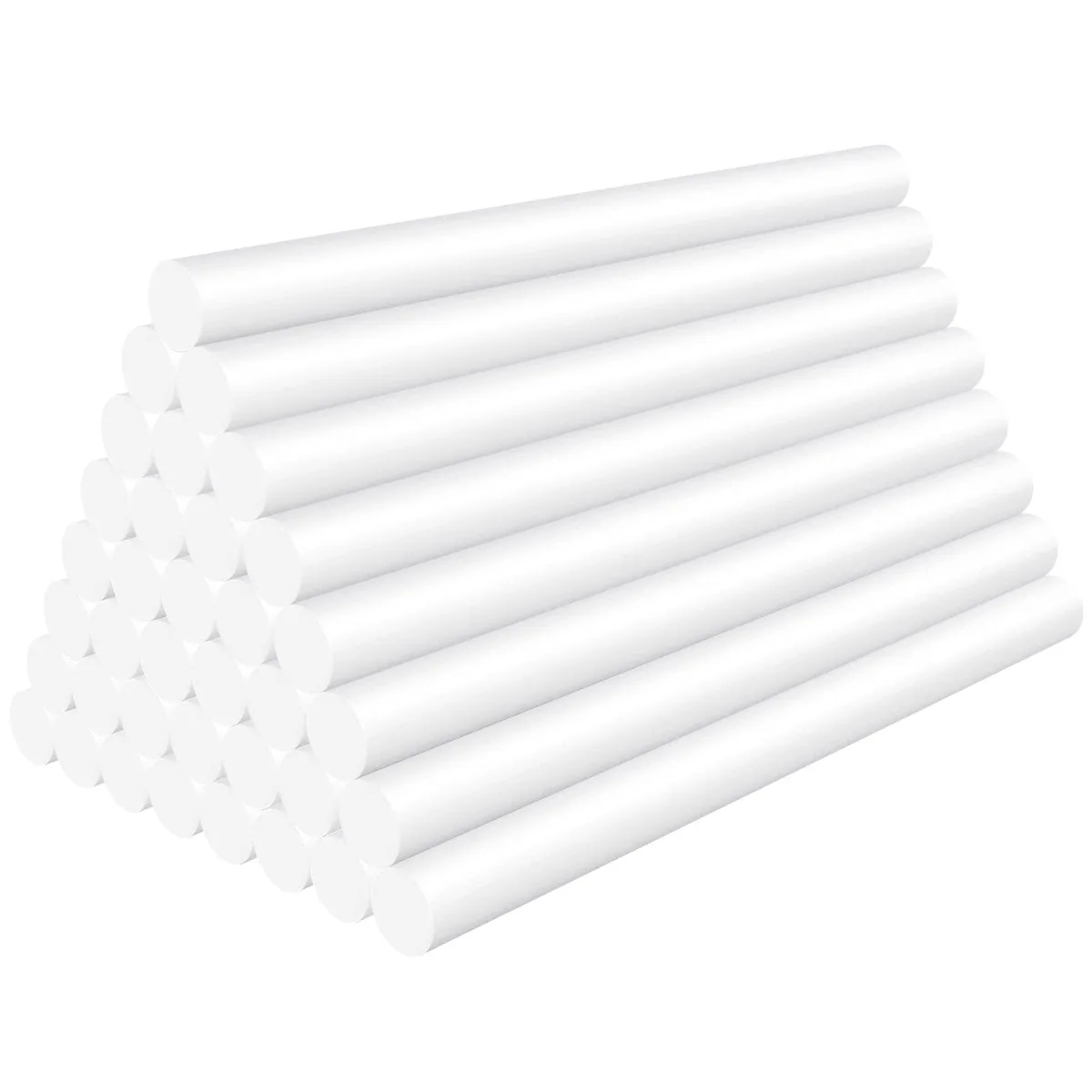 White cylindrical glue sticks in a bulk pack of 36