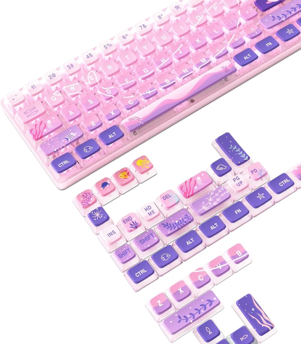 BFKK BFKK 120-Key PBT Pudding Keycap Set ASA Profile Purple — product photo