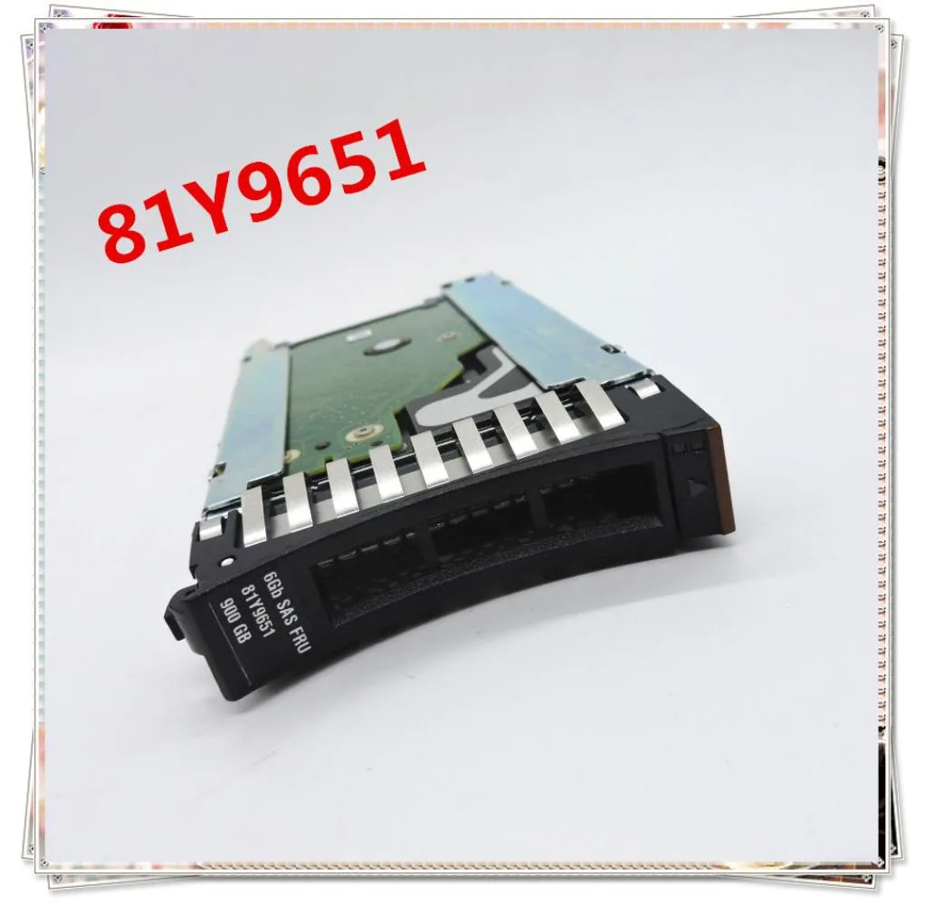 Small silver 2.5 inch SAS drive labelled 81Y9927