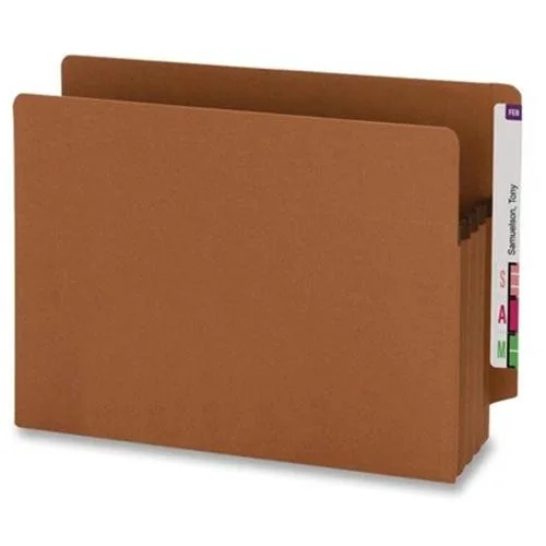 Smead Smead 73610 End-Tab File Pocket 3.5" Exp Letter 8.5x11 Redrope 25/Box — product photo
