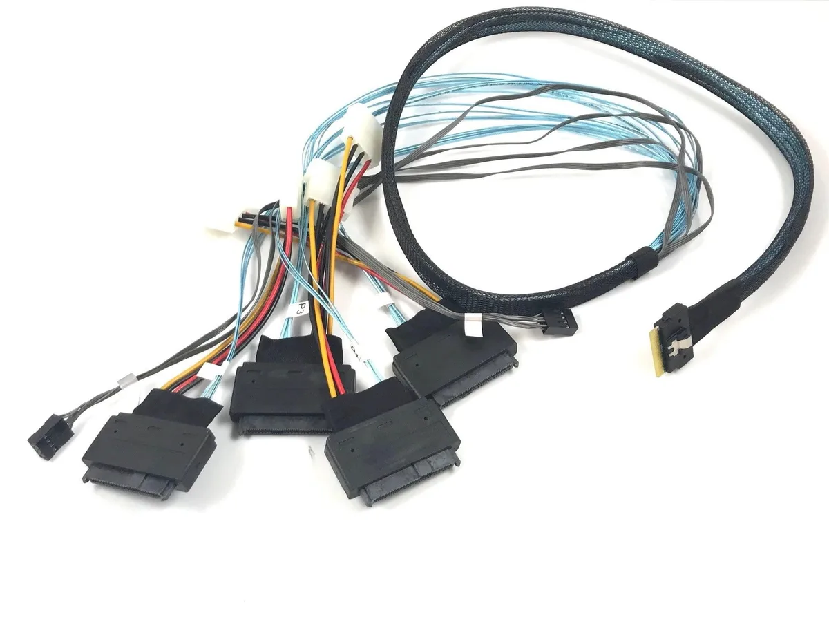 Vszerda Vszerda SlimSAS 8i SFF-8654 to 4 U.3 SFF-8639 infiniband cable 1 meter — product photo