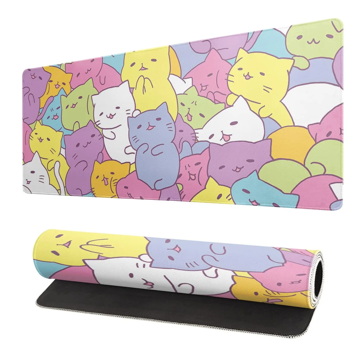 KEHIPI KEHIPI Kawaii Cats Extended Mouse Pad 31.5 x 11.8 Inch — product photo