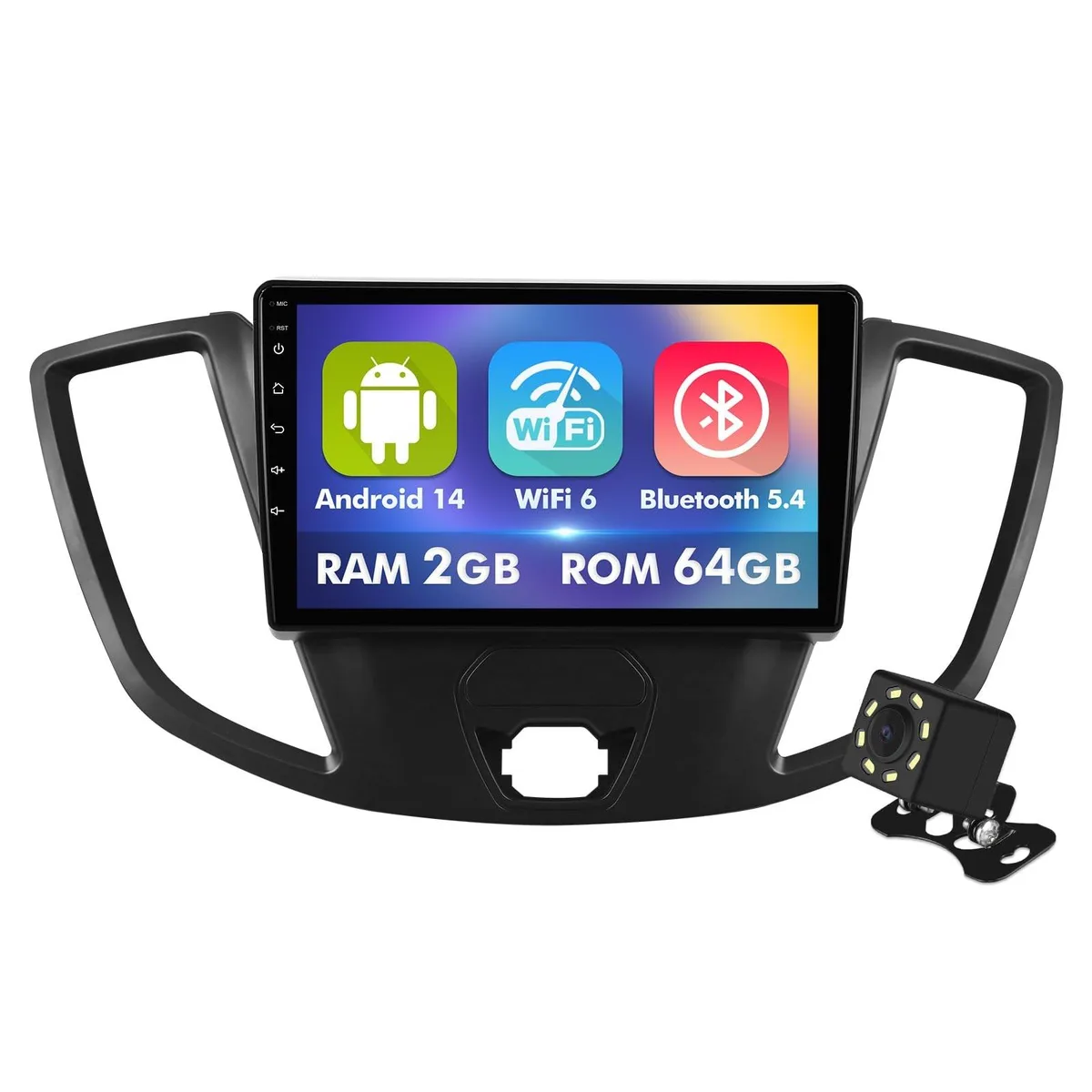 9 inch IPS touchscreen Android 14 car stereo for Ford Transit 2013-2019