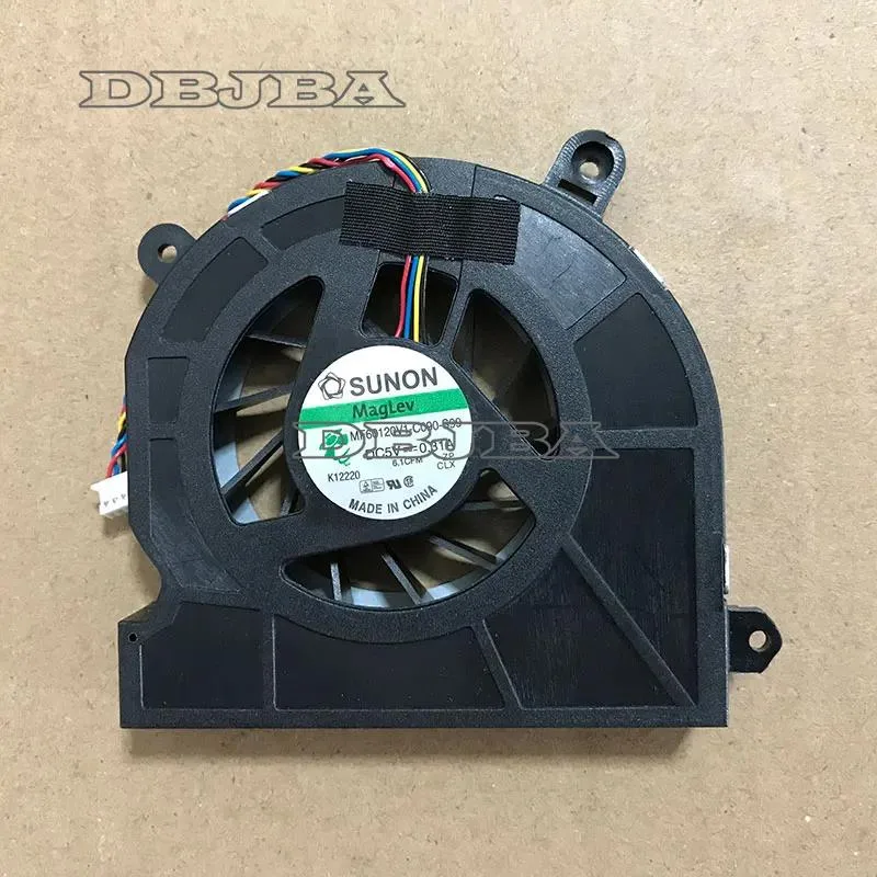 Small black laptop cooling fan with wire connector