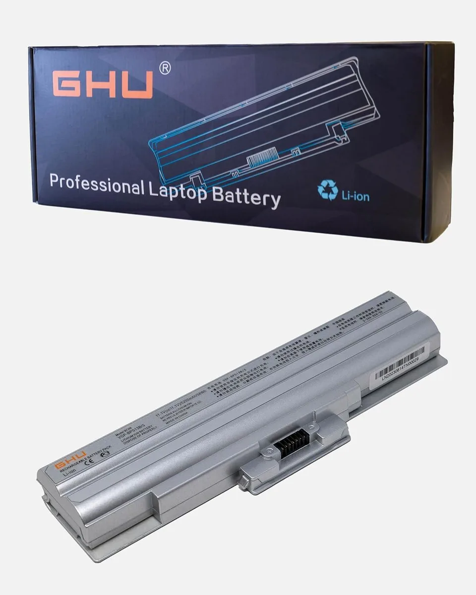 TAURKENAM TAURKENAM 58WH laptop battery VGP-BPS13B VGP-BPS21A 11.1V 5200mAh 6-cell silver — product photo