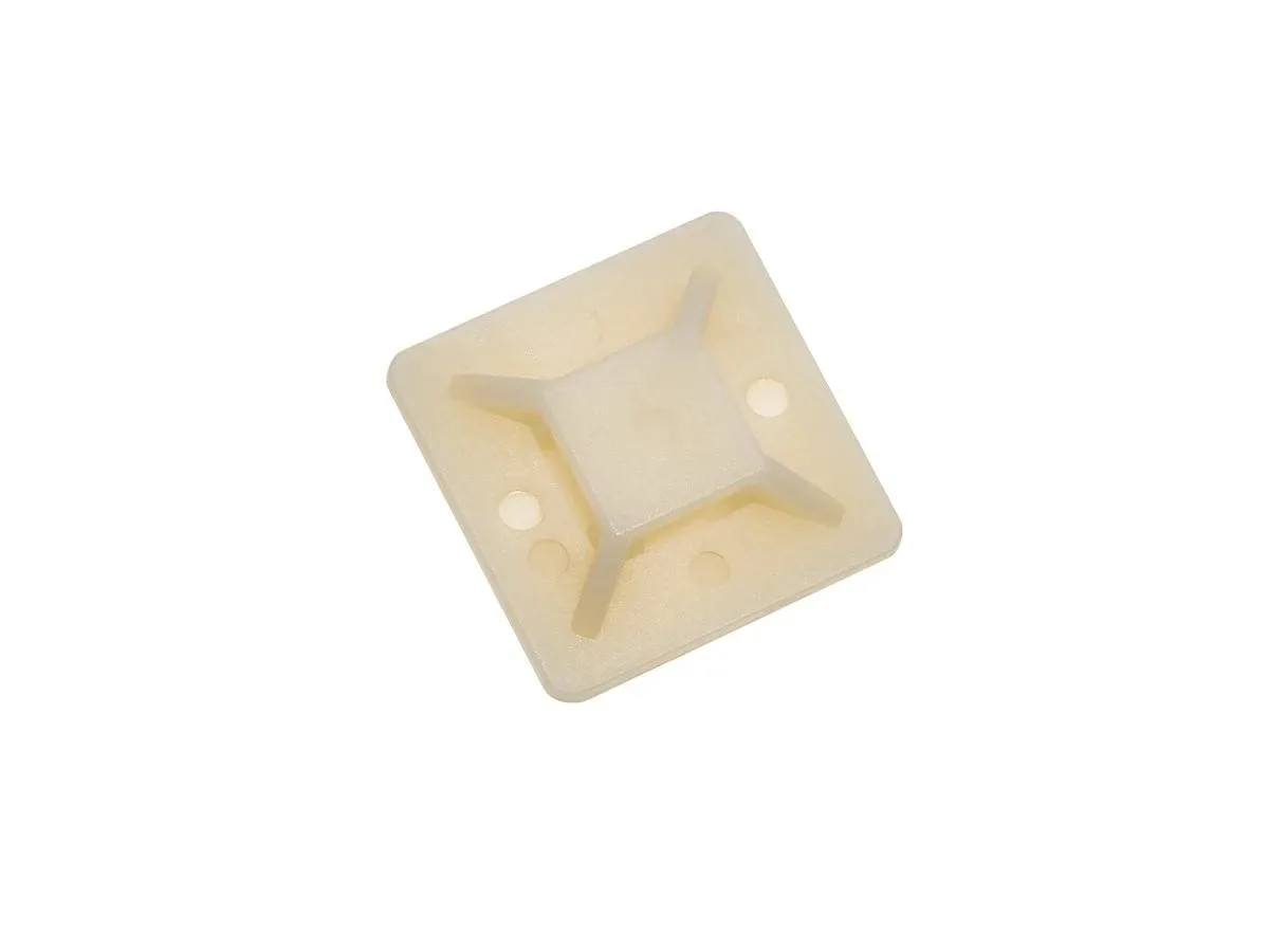 Monoprice Inc. Monoprice 105860 Cable Tie Mounts 25x25mm White 100 Pack — product photo