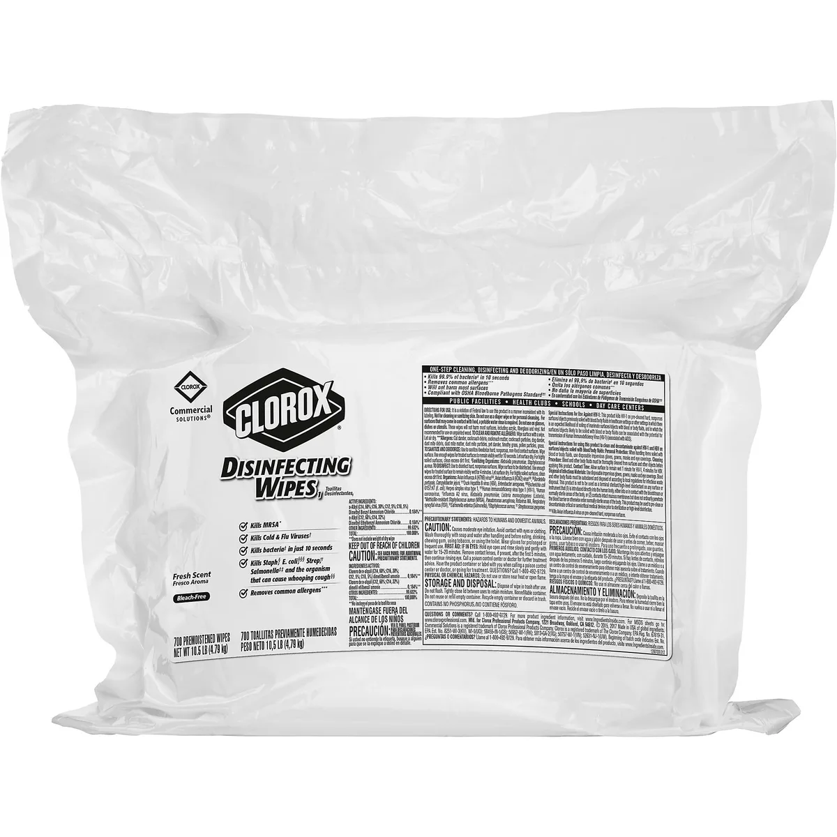 Clorox Clorox CLO31428 Disinfecting Wipes Refills 700 Count Fresh Scent Cleaning — product photo