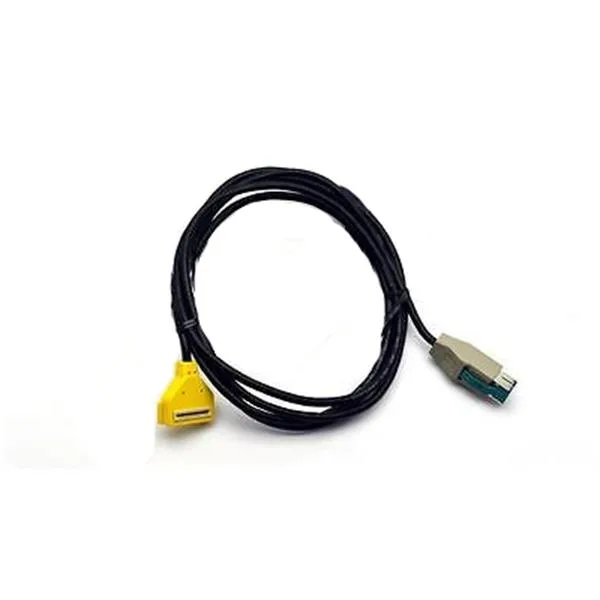 VeriFone, Inc VeriFone, Inc 23998-02-R USB Data Transfer Cable 6.60 ft ECR 12V PoweredUSB Black Yellow — product photo