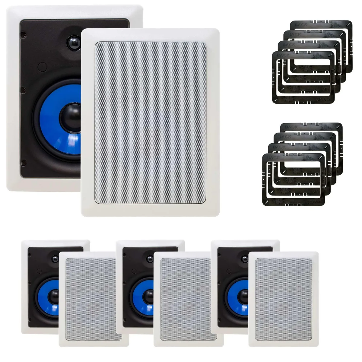 Legrand Legrand HT5651 5000 Series 6.5" In-Wall Speakers 8-Pack with Brackets — product photo