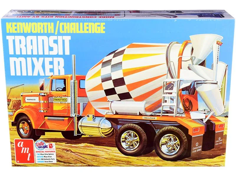 AMT AMT Kenworth Challenge Transit Cement Mixer Truck 1/25 Scale Model Kit AMT1215 — product photo