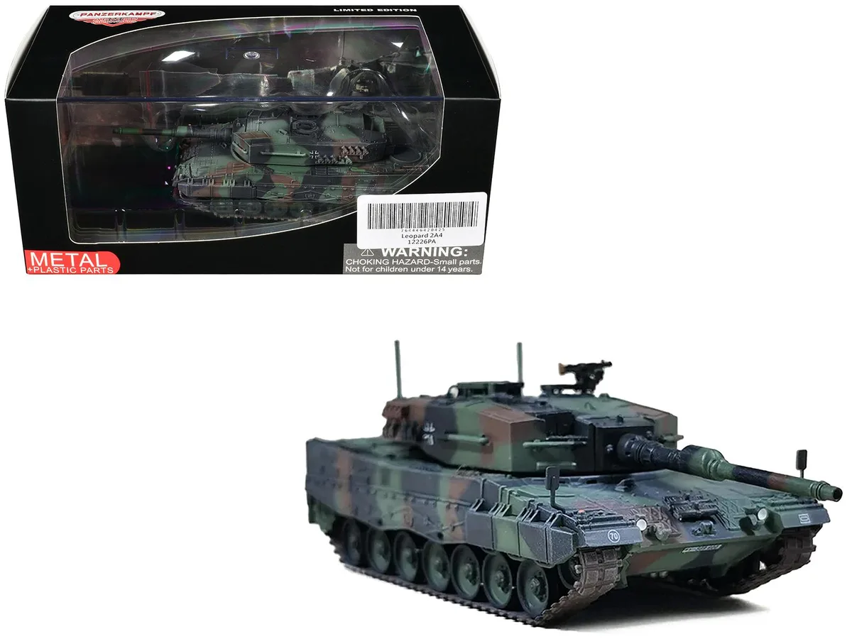 Panzerkampf Panzerkampf Leopard 2A4 with Snorkel NATO Camouflage 1/72 Diecast Model — product photo