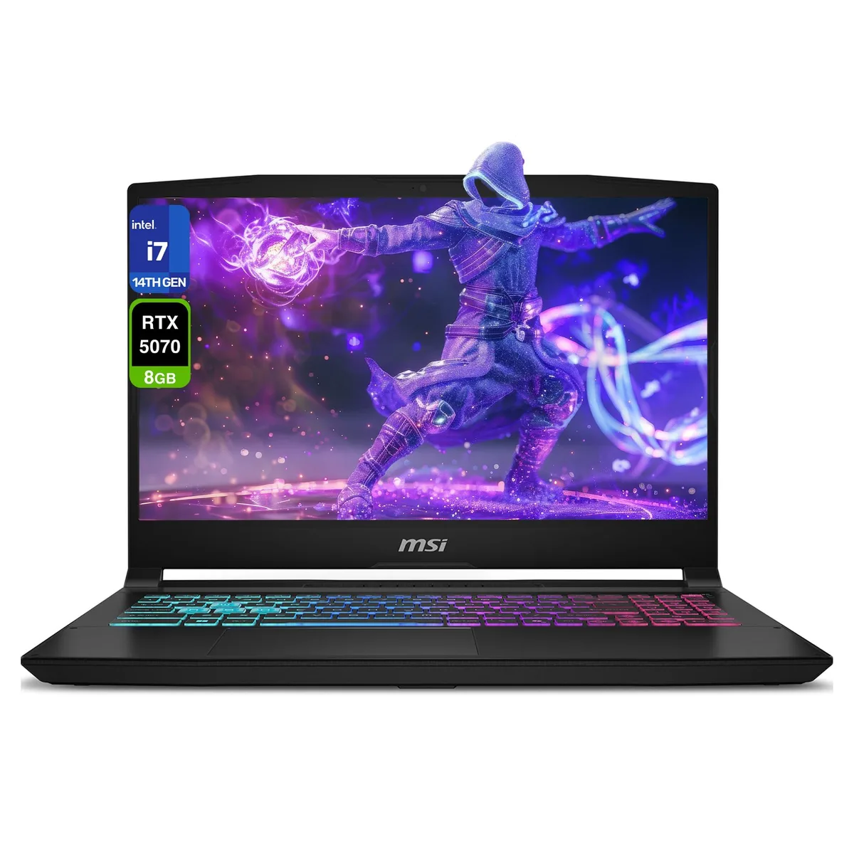 MSI MSI Katana 15 HX-10 gaming laptop, i7-14650HX, 96 GB DDR5, 4 TB, 15.6" QHD 165Hz, RTX 5070 — product photo