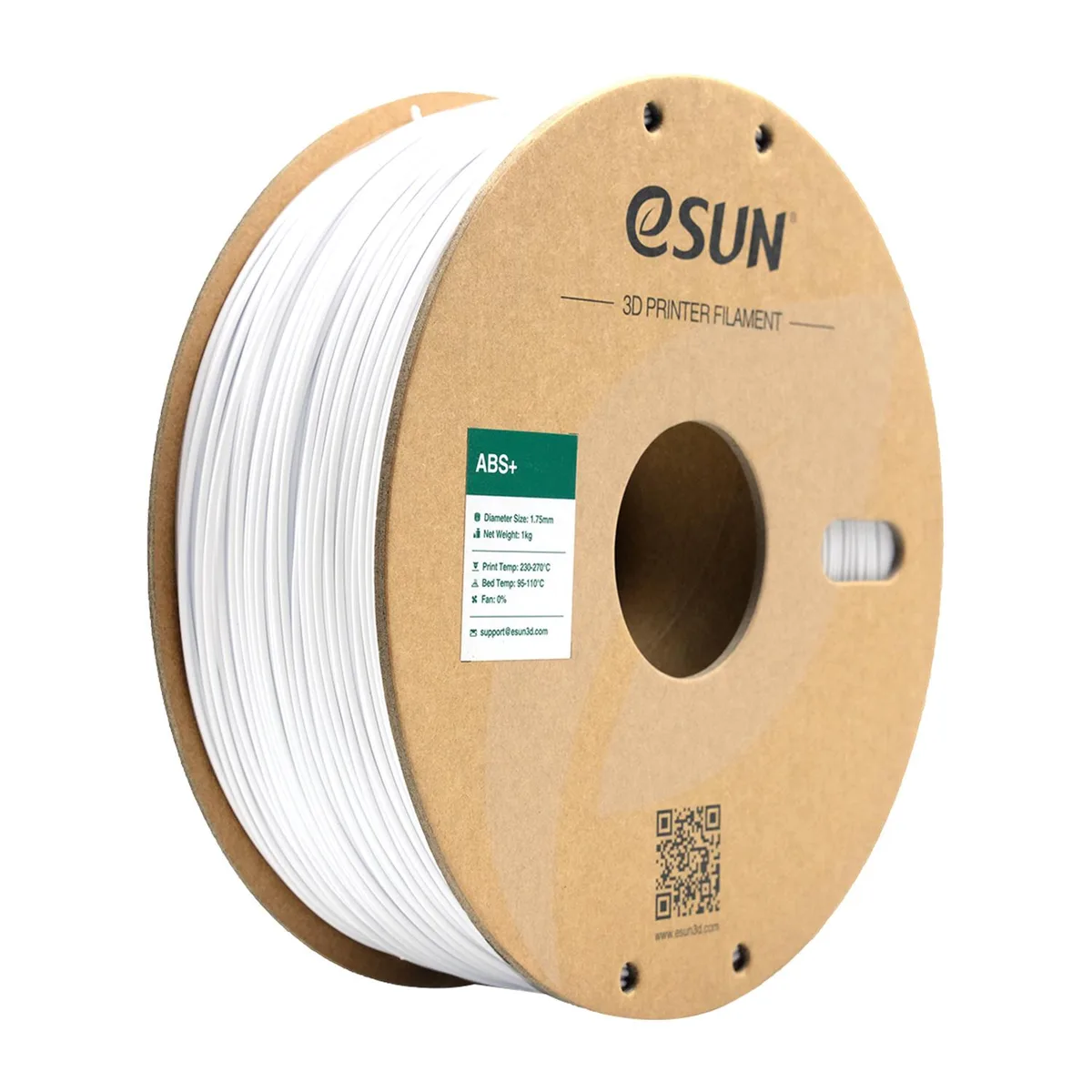 eSUN eSUN ABS+ Filament 1.75mm Cold White 1KG — product photo