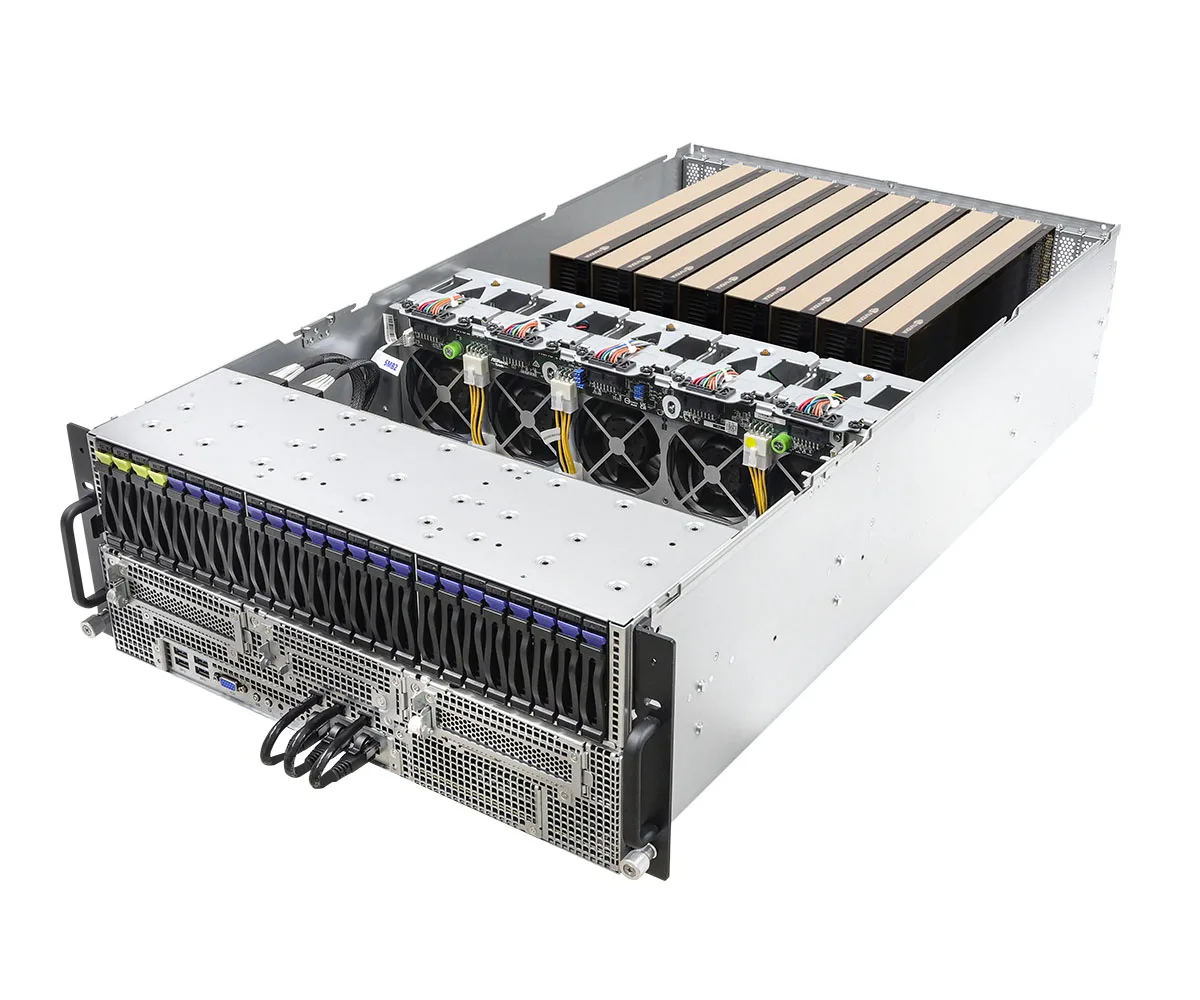 ASRock Rack ASRock Rack 4U8G-TURIN2 barebone server 4U dual SP5 24 DIMM 8 GPU — product photo