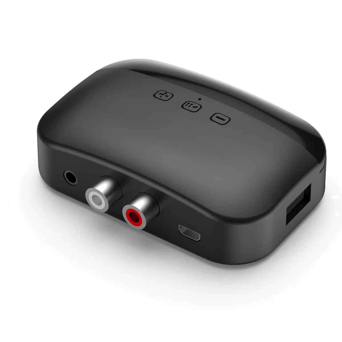 Compact Bluetooth 5.0 receiver with 3.5mm and RCA ports