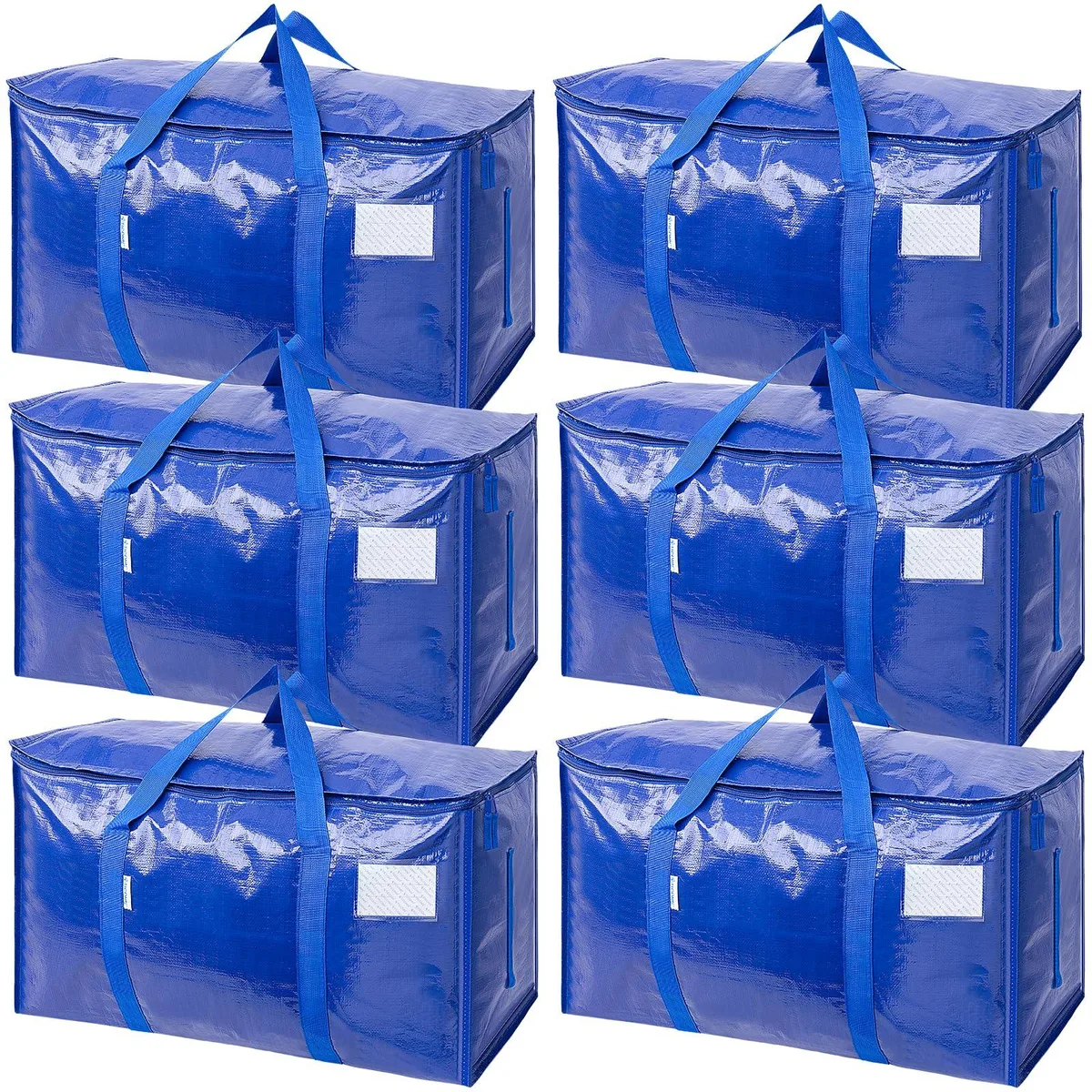  Samsill 6 Pack Extra Large Storage Bags 27 x 14 x 15 in Blue — product photo