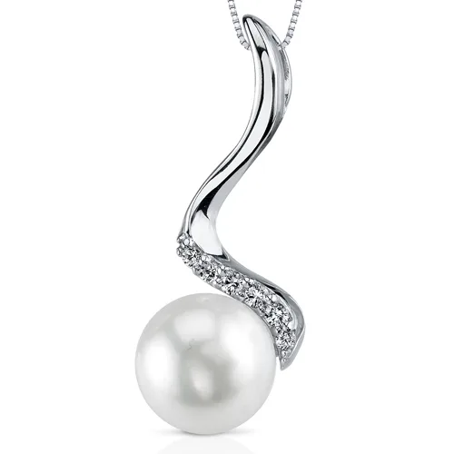 Oravo Oravo 10.5mm Freshwater White Pearl Pendant Sterling Silver 18 in 925 2.94g SP10928 — product photo