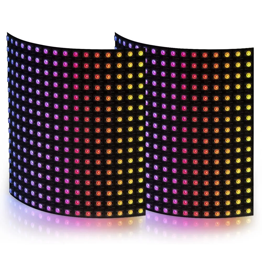 KEHIPI KEHIPI WS2812B-16x16ECOX2 2 Pack 16x16 256 Pixel LED Matrix Lighting — product photo