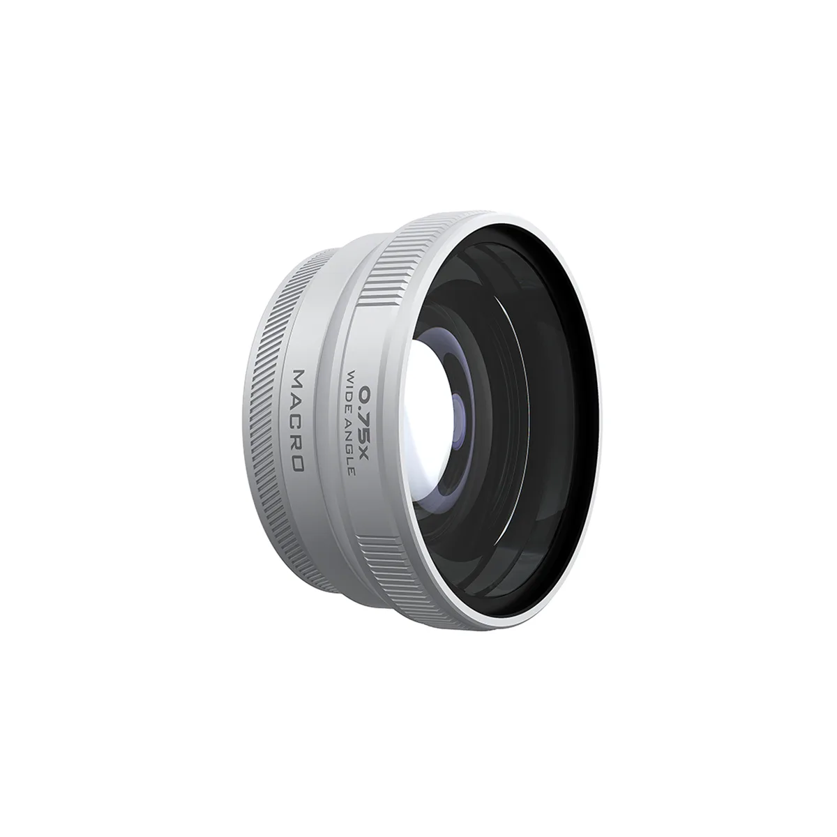 FREEWELL FREEWELL 2-In-1 0.75x Macro Wide Angle Lens for Fuji X100VI/X100V Silver camera accessory — product photo