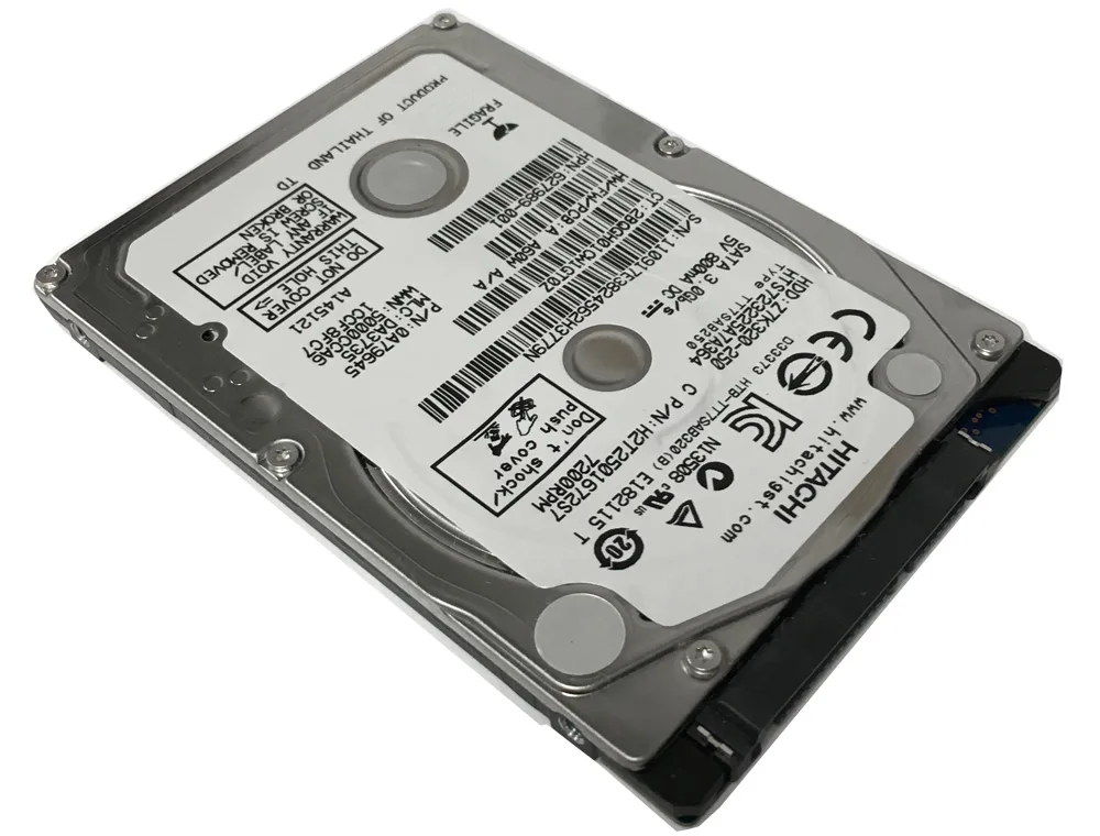 HGST HGST Travelstar Z7K320 HTS723225A7A364 250GB 7200 RPM 16MB Cache SATA 2.5" laptop hard drive — product photo
