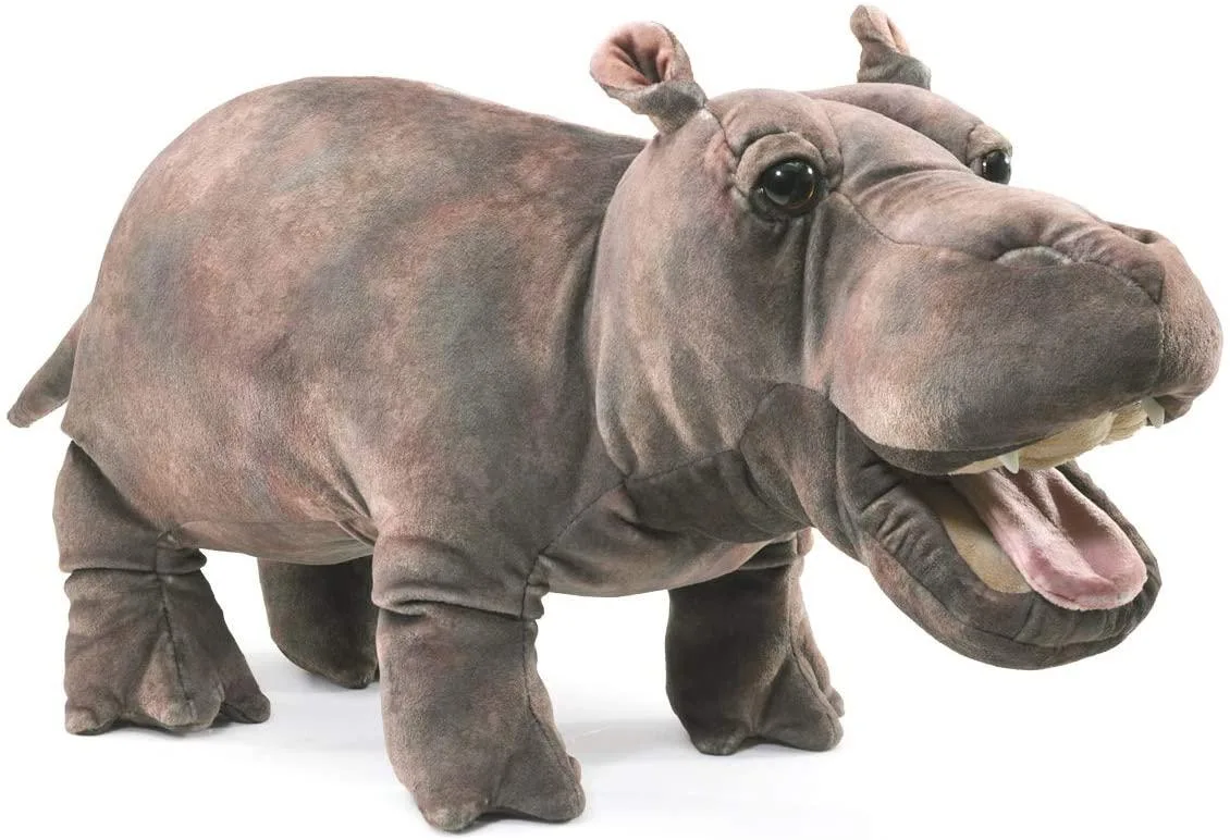 Folkmanis Puppets Folkmanis Puppets Baby Hippo Hand Puppet 16 — product photo