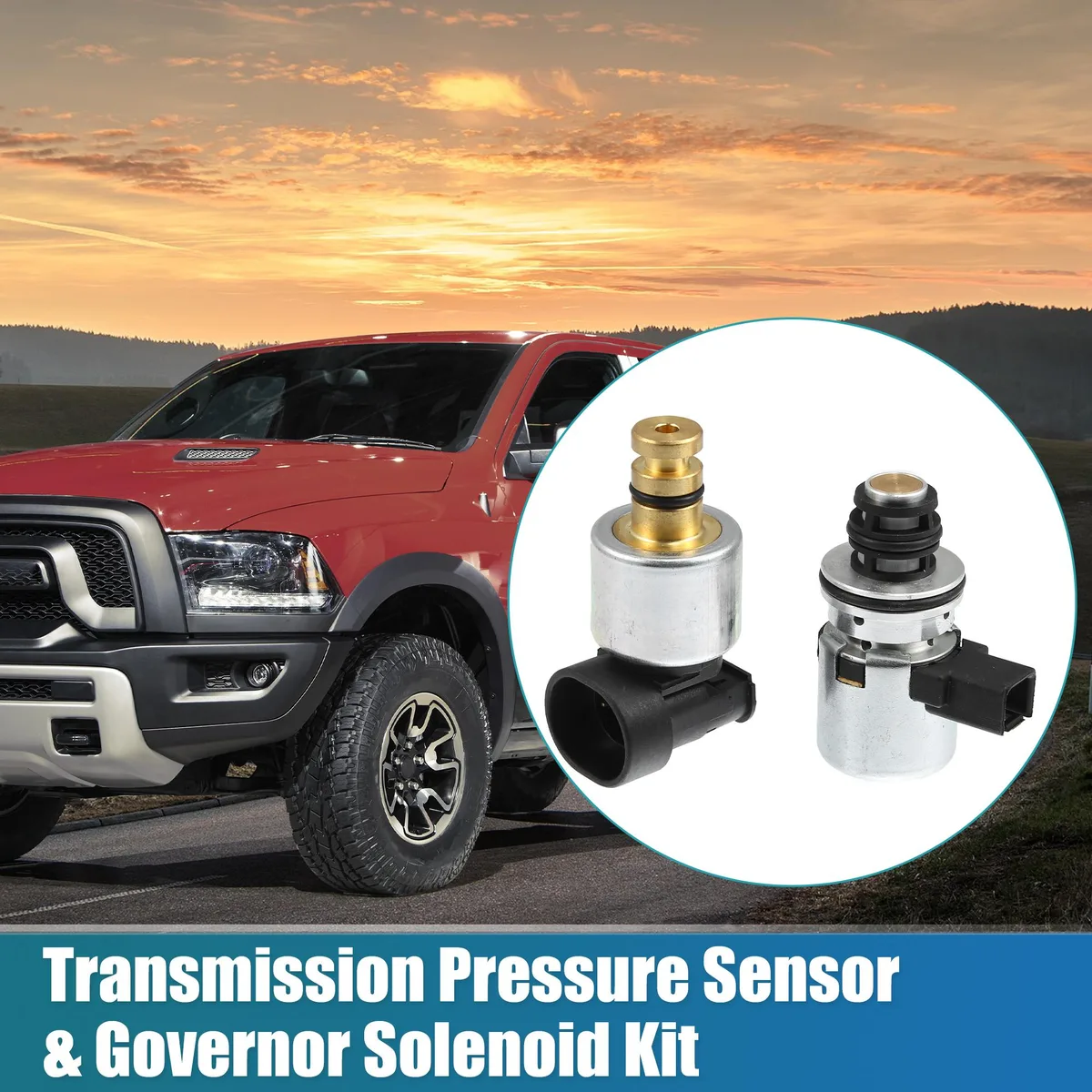 Unique-Bargains Unique-Bargains Transmission Pressure Sensor &amp; Governor Solenoid Kit 4617210 56041403AA 42RE 44RE 46RE 47RE — product photo