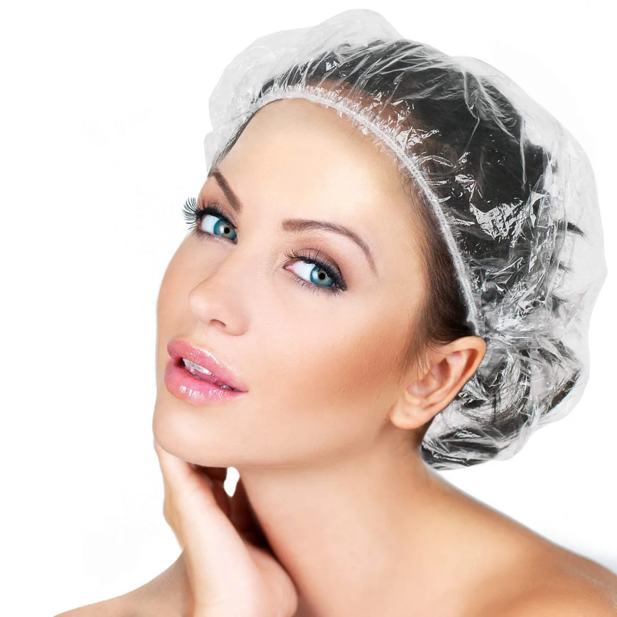 AIDIQIU Disposable Shower Caps 30pcs 46cm — product photo