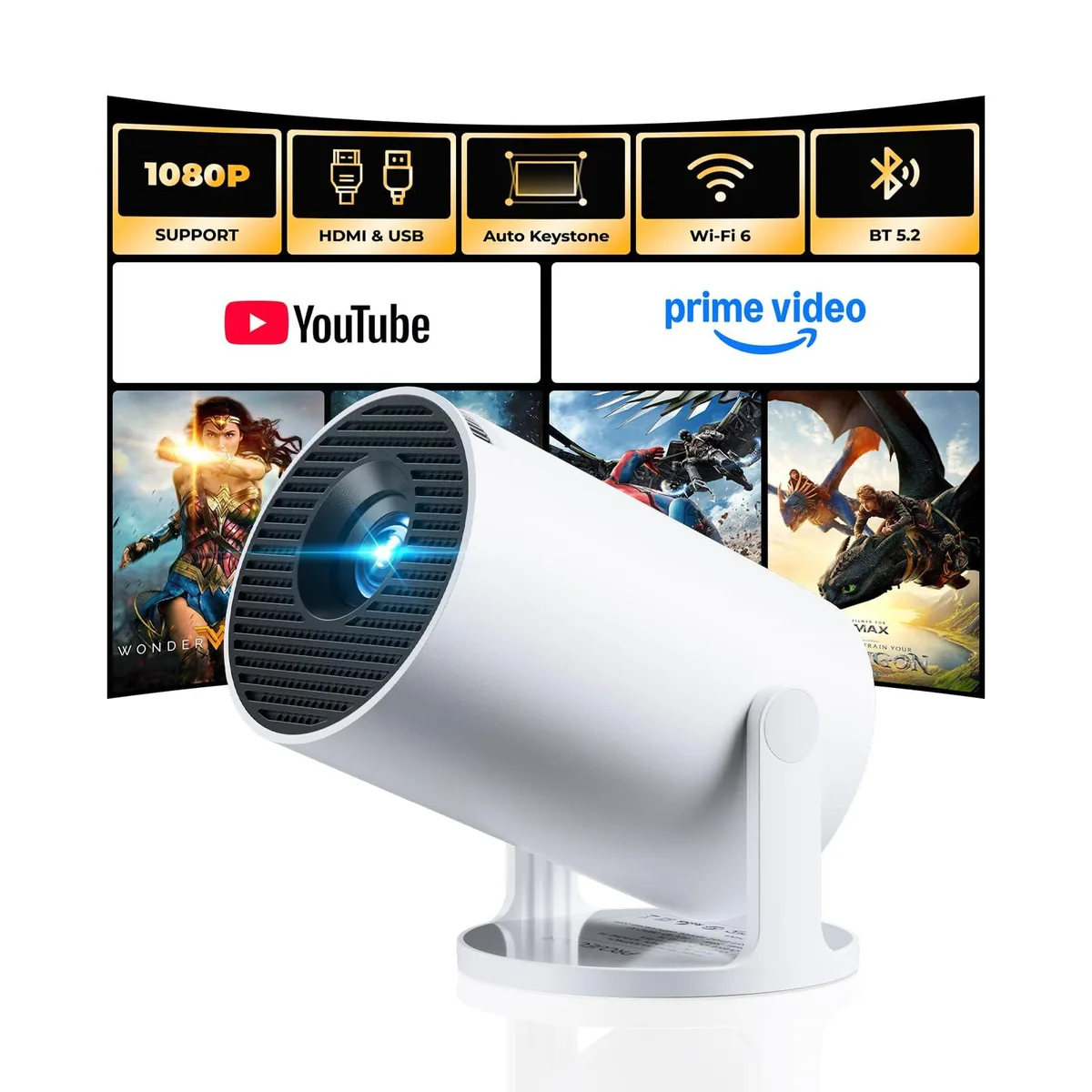  ViewSonic HY300 Pro+ DLP Business Projector 3000 ANSI Lumens 1080P — product photo