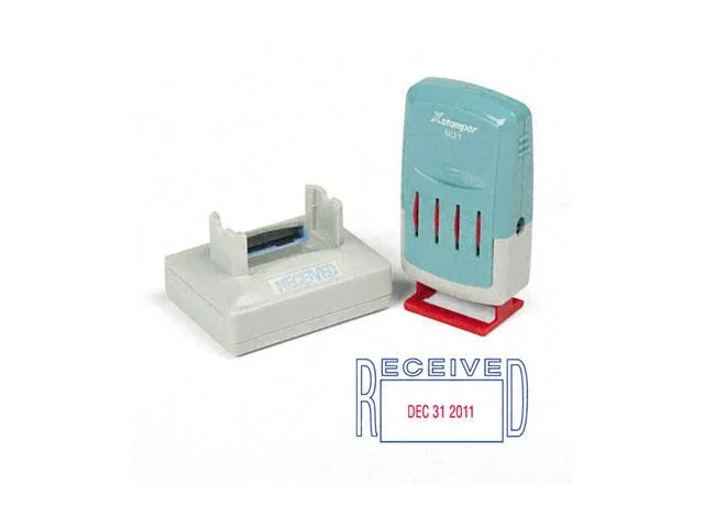 Xstamper Xstamper 66211 VersaDater RECEIVED Stamp Blue Red — 商品写真