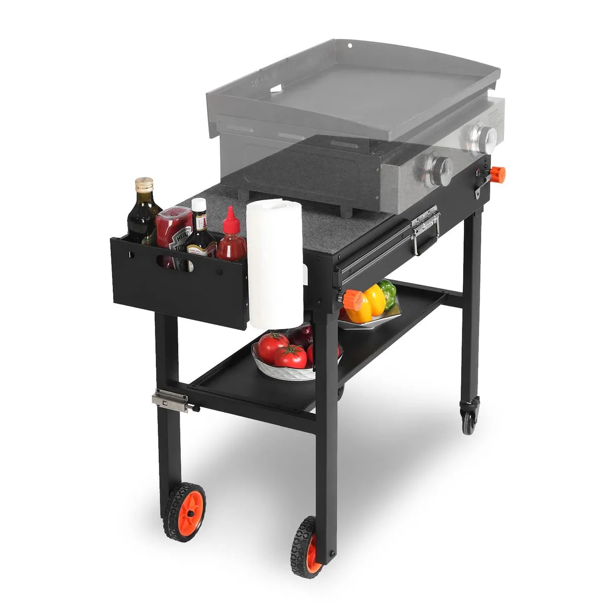  EUTRKei CC29 Grill Cart 31×17 in 300 lb Black — product photo
