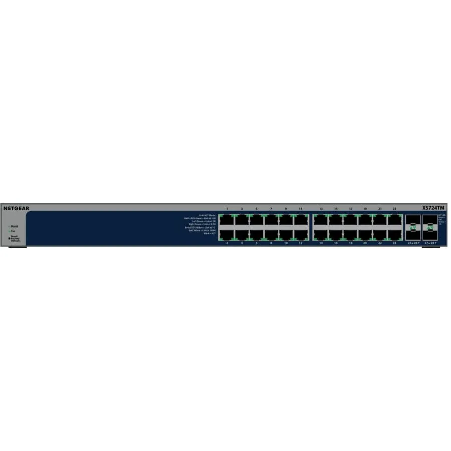 Netgear Inc. Netgear Inc. XS724TM-100NAS 24-port 10 Gigabit network switch — product photo