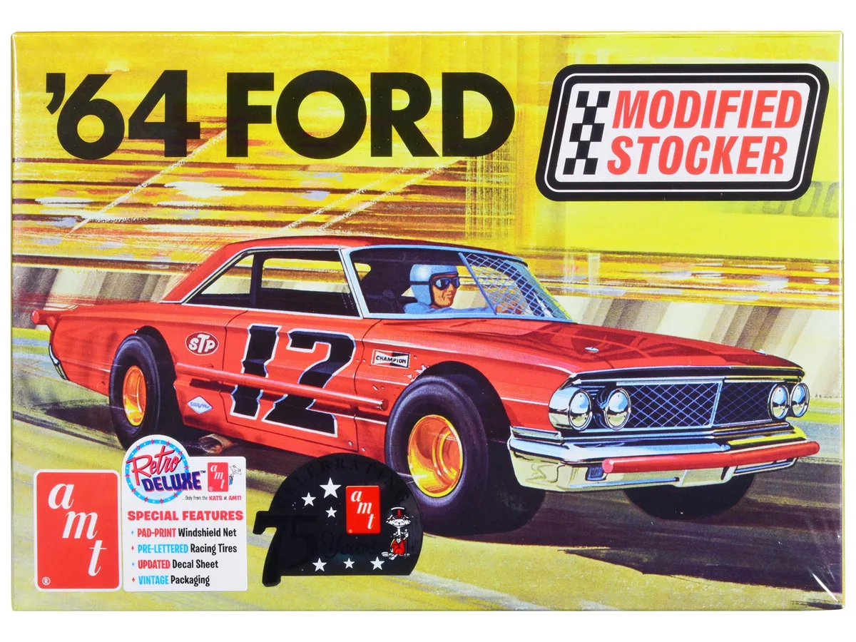 AMT AMT 1964 Ford Galaxie "Modified Stocker" 1/25 Scale Model Kit hobby collectible — product photo