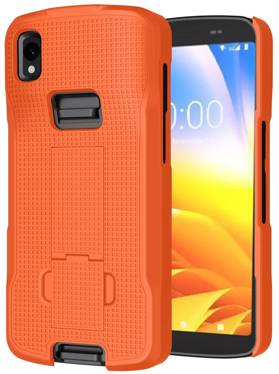 Nakedcellphone Nakedcellphone Textured Case with Kickstand Orange for Zebra TC22 TC27 — product photo