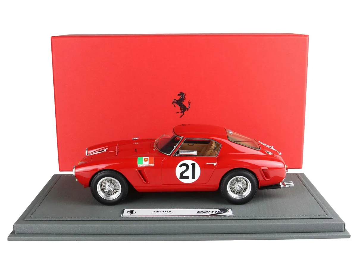 BBR BBR Ferrari 250 SWB #21 Beurlys Le Mans 1960 1/18 Ltd Ed 200 pcs with Display Case — product photo