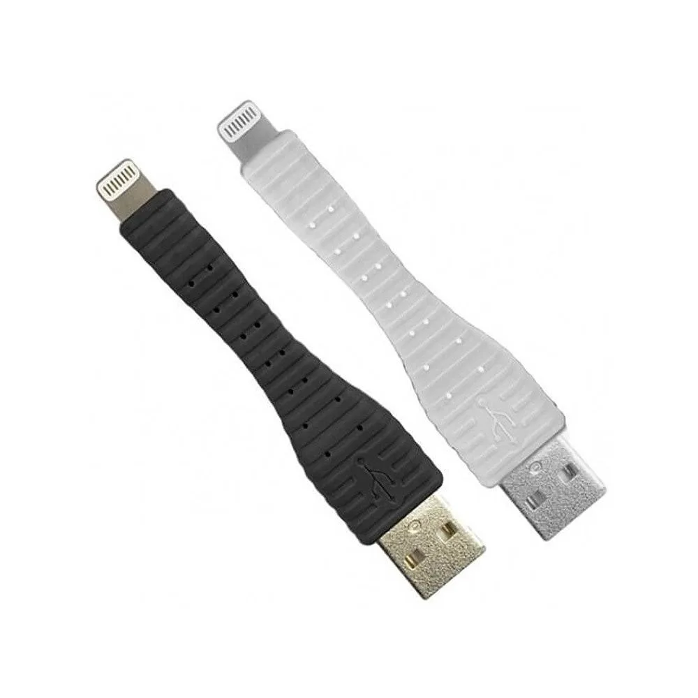 MobileSpec MobileSpec MSUSB8PNFBW 2 Pack 3" MFI Lightning Cable Black White — product photo