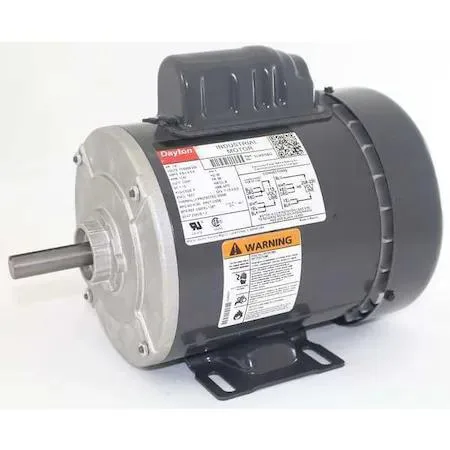 Dayton 5UKF4 3/4 HP 3450 rpm 48 frame motor, TEFC enclosure, rigid base
