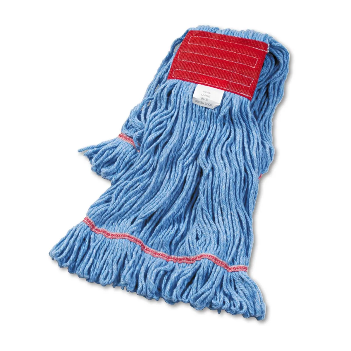Boardwalk Boardwalk BWK503BLEA indoor maintenance wet mop head cotton synthetic large blue — photo du produit