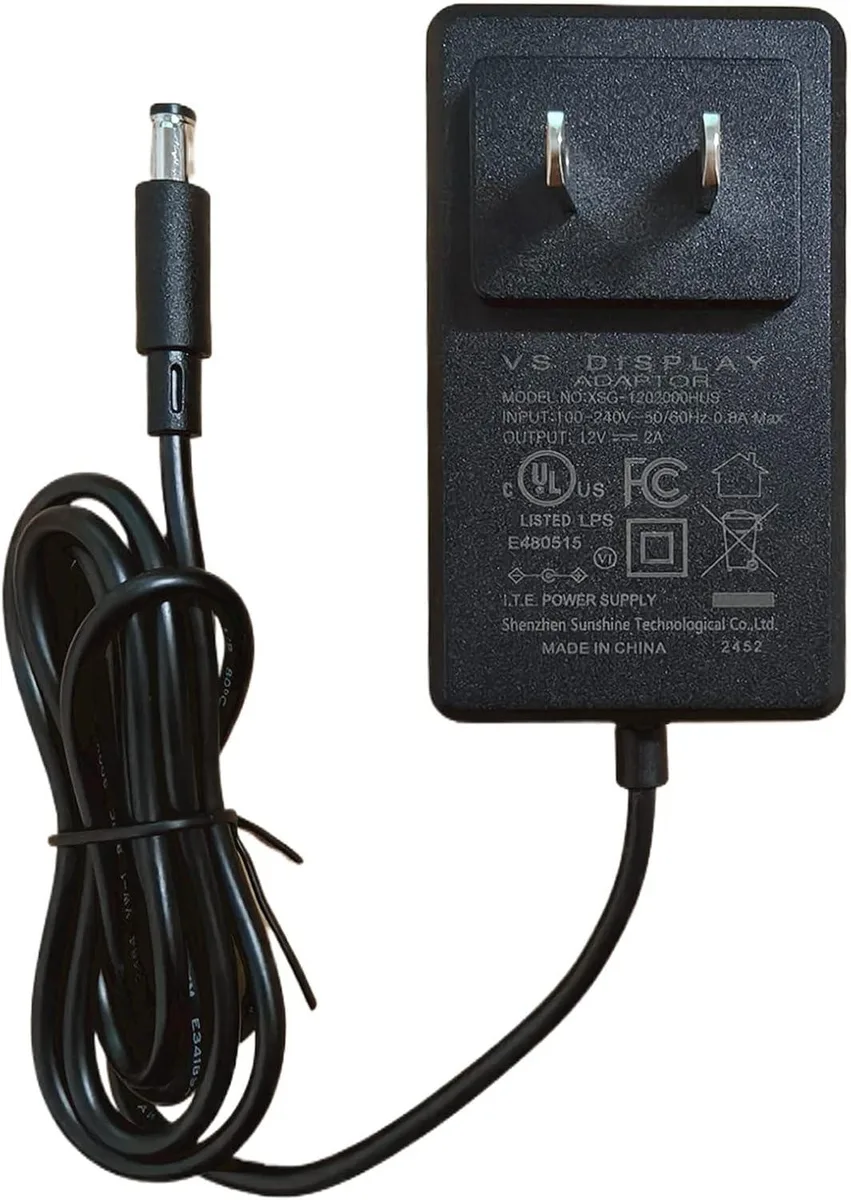 BASEUS BASEUS 12V 2A AC Adapter US Plug 5.5x2.1mm 3.5x1.35mm — product photo