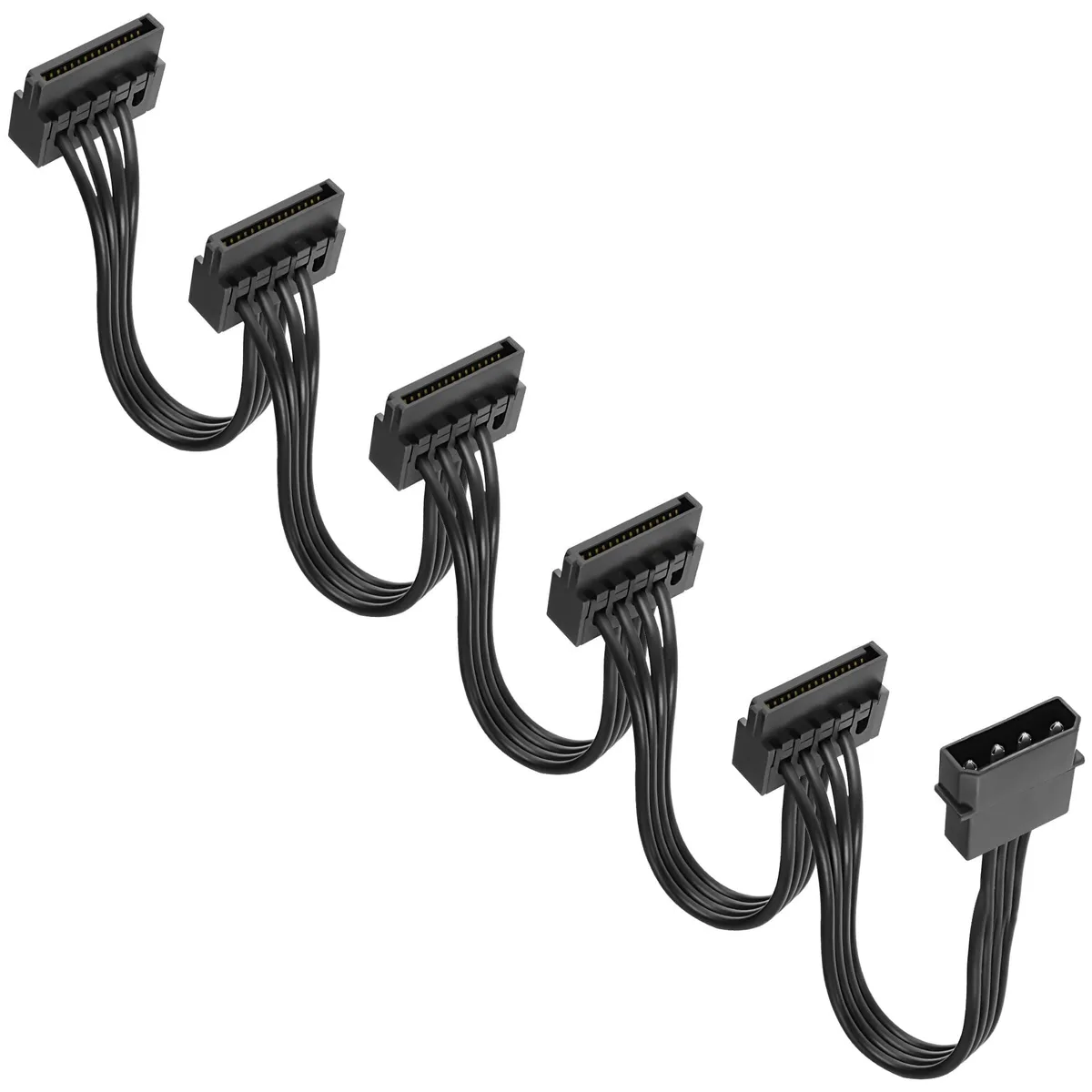 BUCIER BUCIER TS43 4-pin IDE to 5 x 15-pin SATA power splitter 60cm — product photo