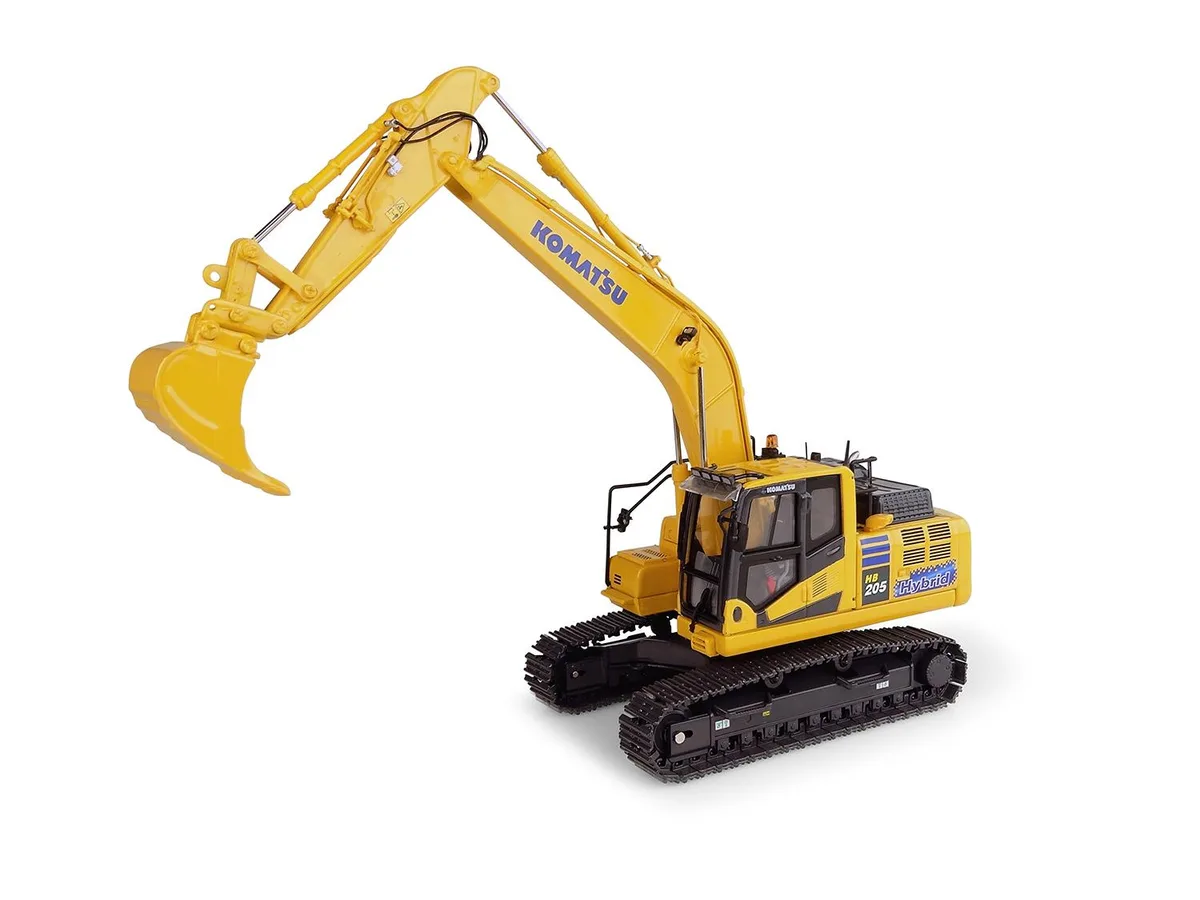 UNIVERSAL HOBBIES UNIVERSAL HOBBIES Komatsu HB205-3 Hybrid Excavator 1/50 Diecast Japan Version — product photo