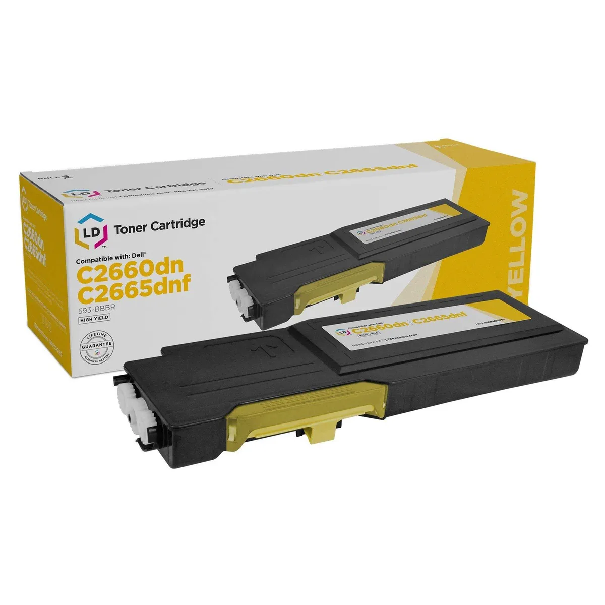 LD Products LD Products Compatible Toner Cartridge for Dell 593-BBBR High Yield Yellow — product photo