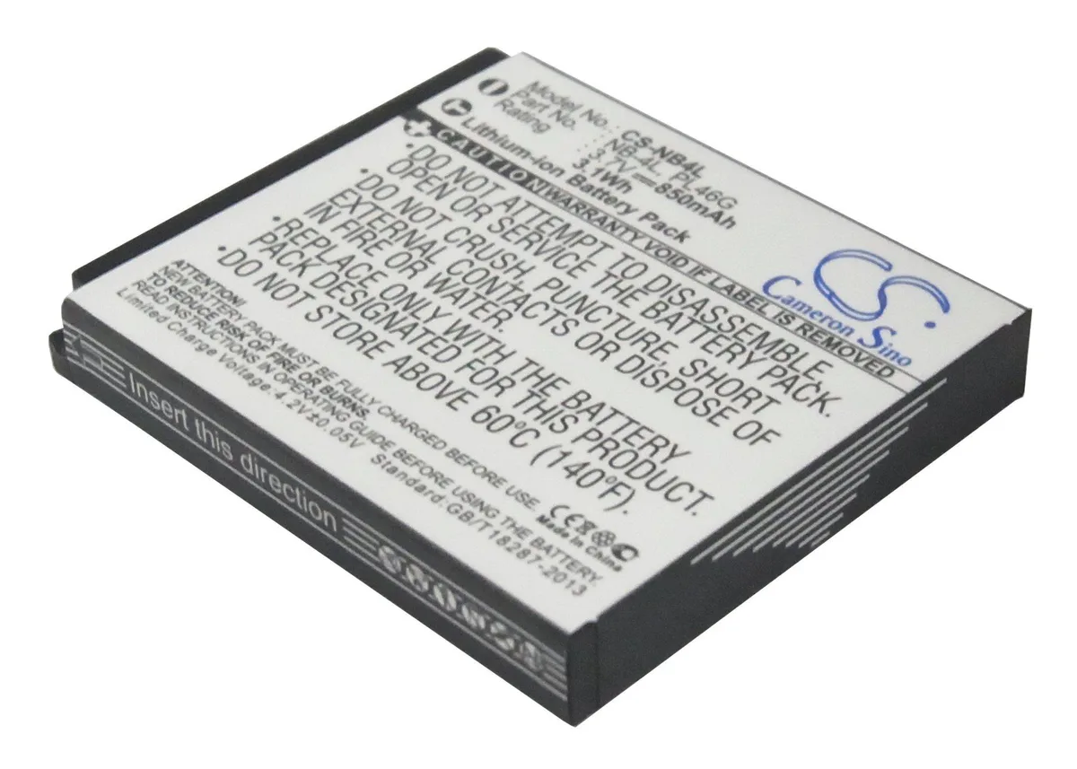  Cameron Sino NB-4L PL46G 850 mAh camera battery — product photo